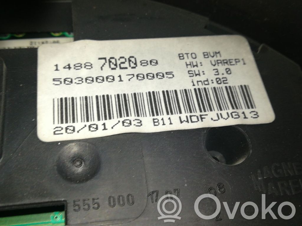 Peugeot 807 Tachimetro (quadro strumenti)