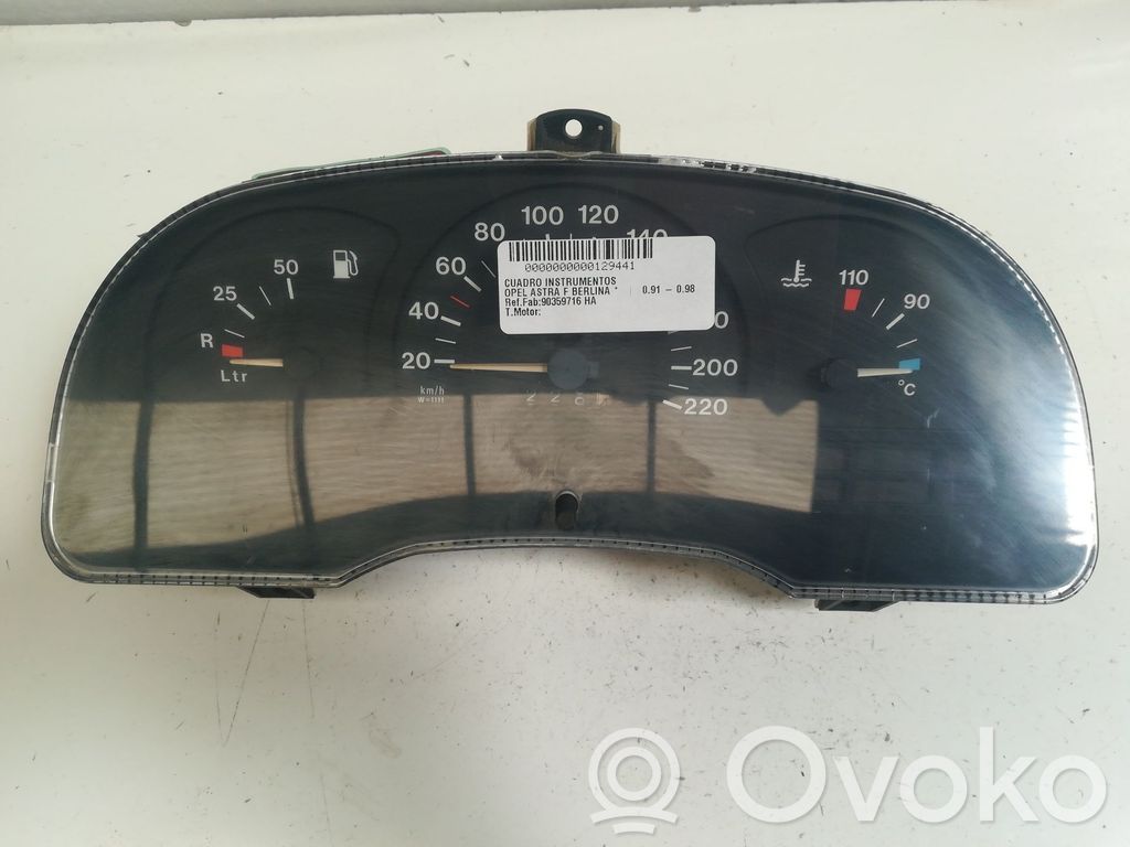 Opel Astra F Velocímetro (tablero de instrumentos)