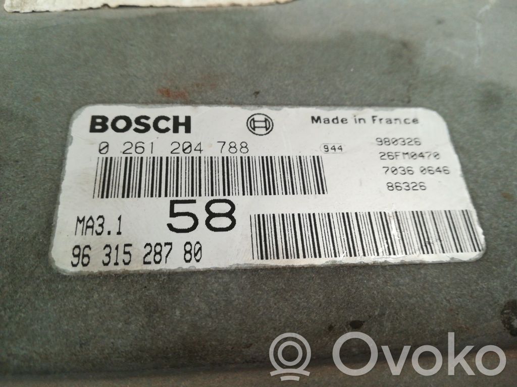 Peugeot 106 Sterownik / Moduł ECU 