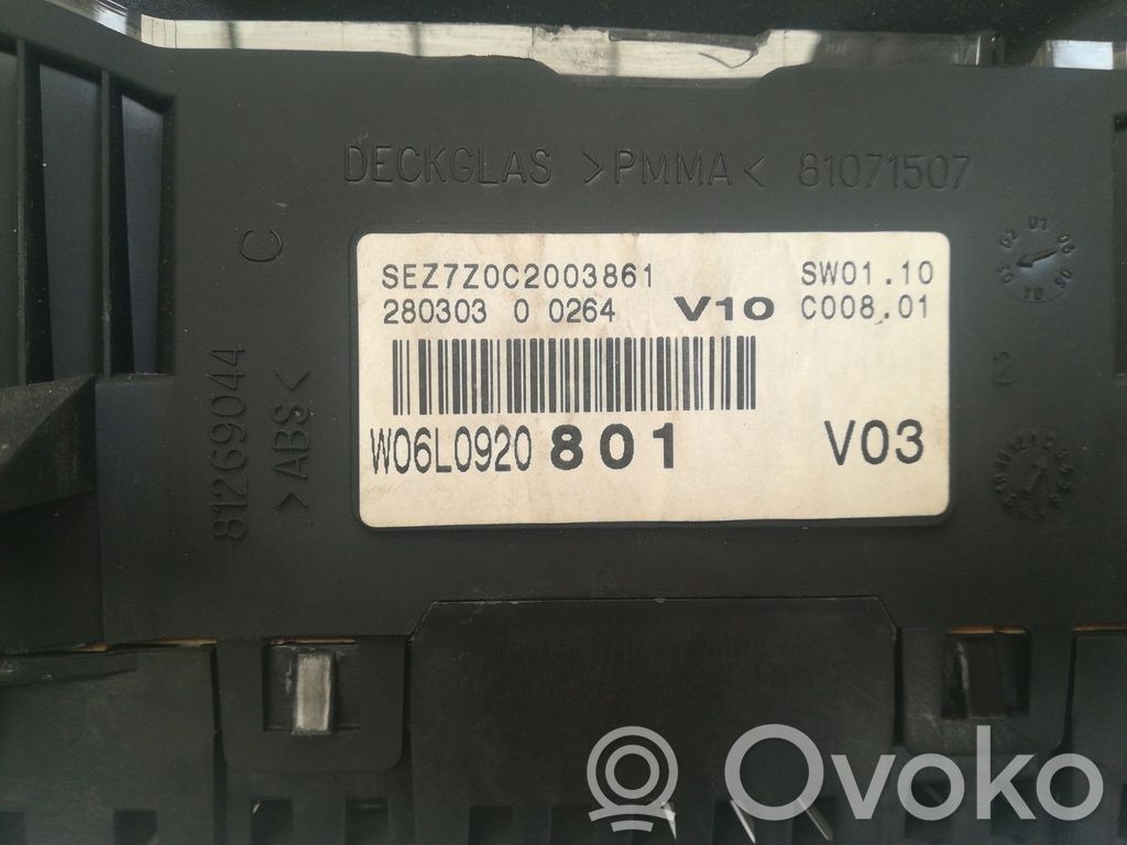 Seat Ibiza III (6L) Tachimetro (quadro strumenti)