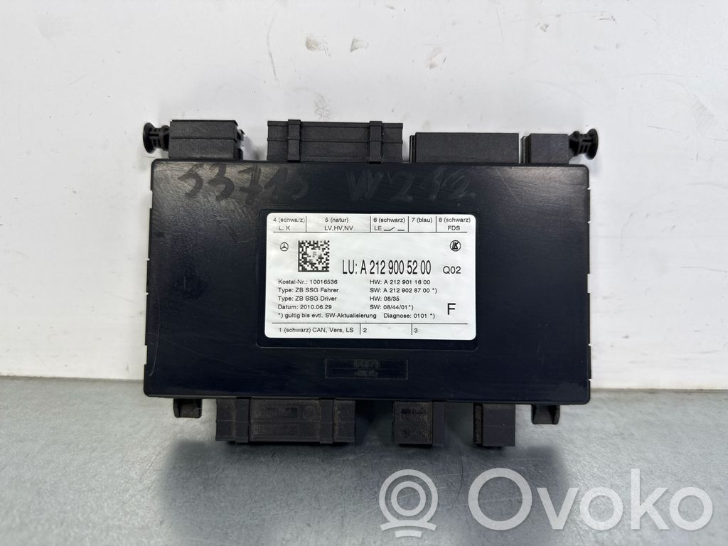 Mercedes-Benz E W212 Module de commande de siège 