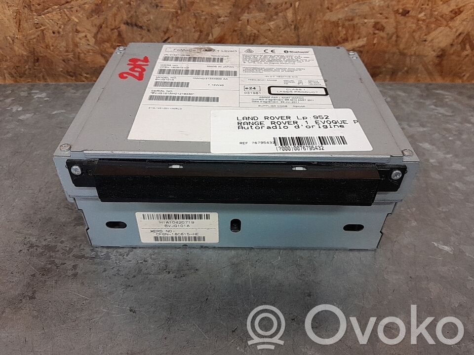 Land Rover Range Rover Evoque L538 Panel / Radioodtwarzacz CD/DVD/GPS 