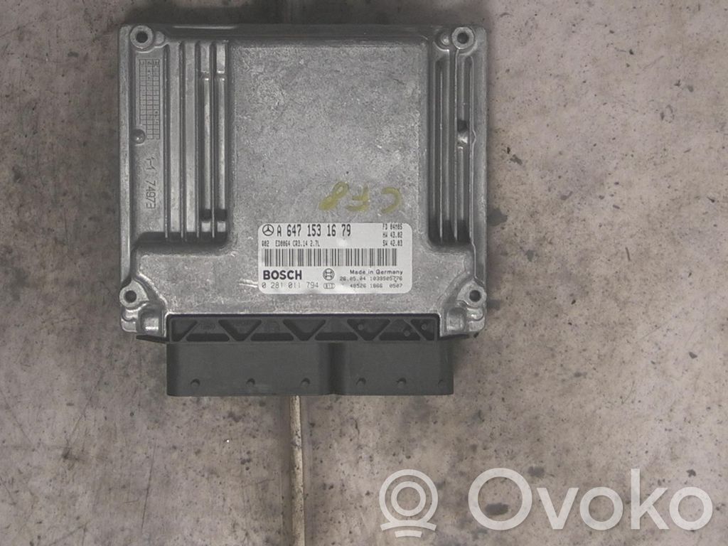 Engine control unit/module   6471531679