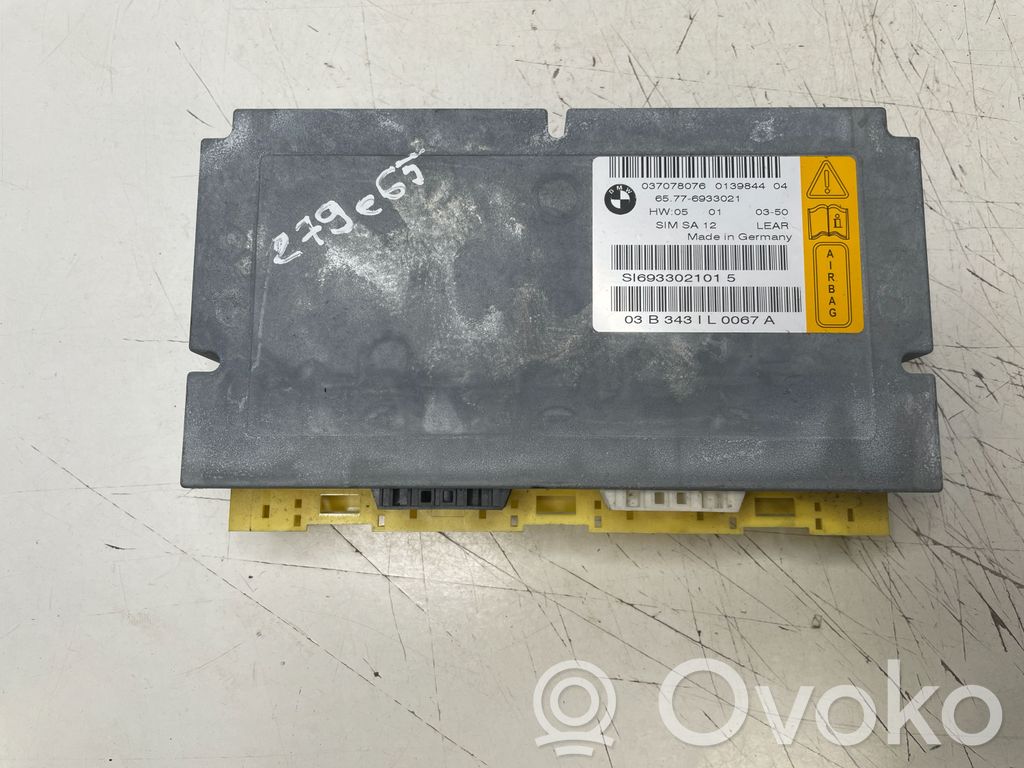 BMW 7 E65 E66 Unitate/modul de comandă airbaguri 
