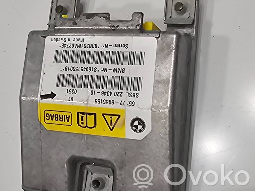 Module de contrôle airbag   6945155,03B351MA0274E,S1694519501B,220434610