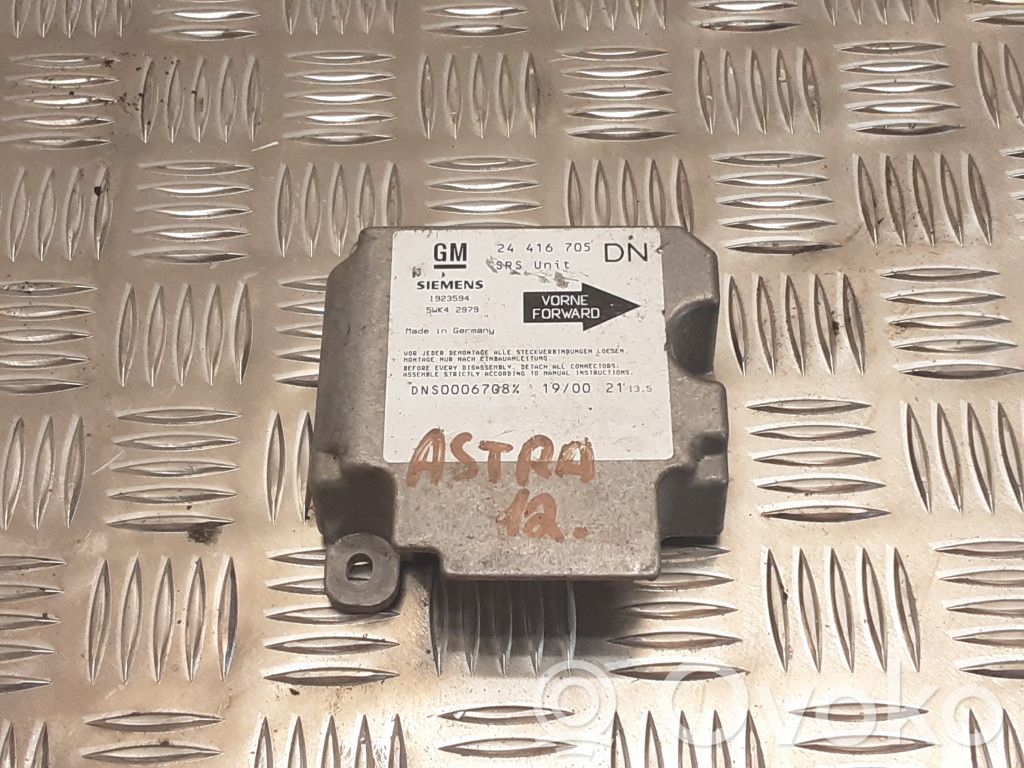 Opel Astra G Centralina/modulo airbag 