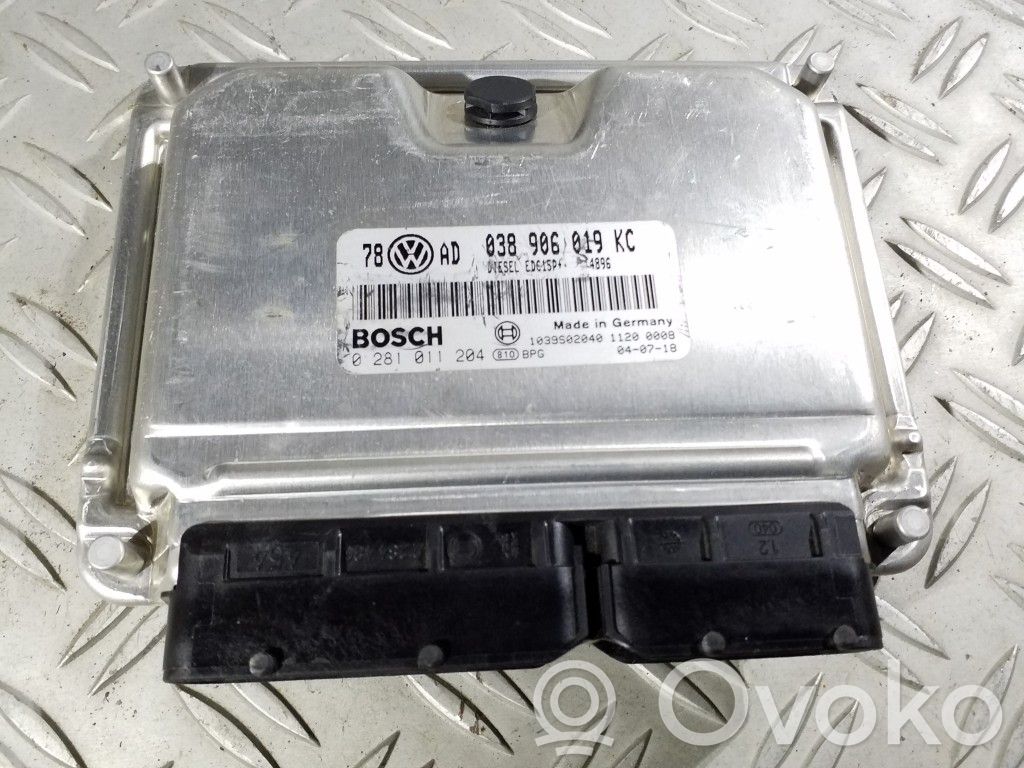Engine control unit/module   038906019KC,0281011204,1039S02040