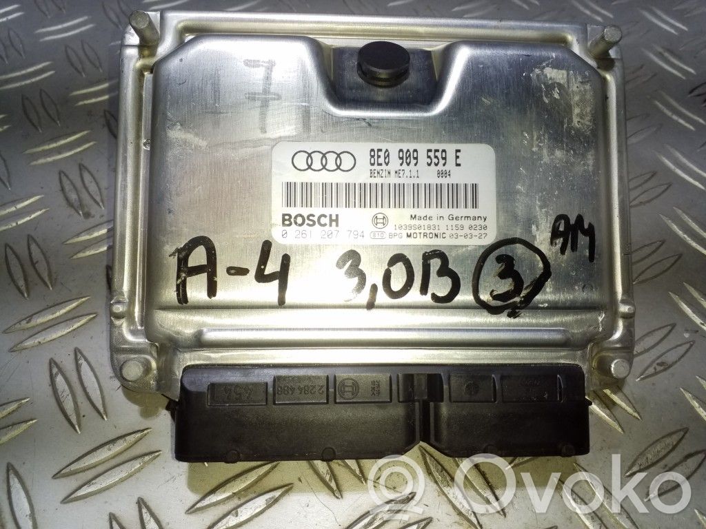 Audi A4 S4 B6 8E 8H Engine control unit/module ECU 