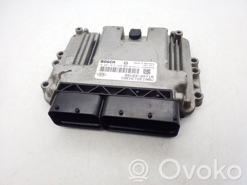 Unidad de control/módulo ECU del motor   391032A716,0281015438