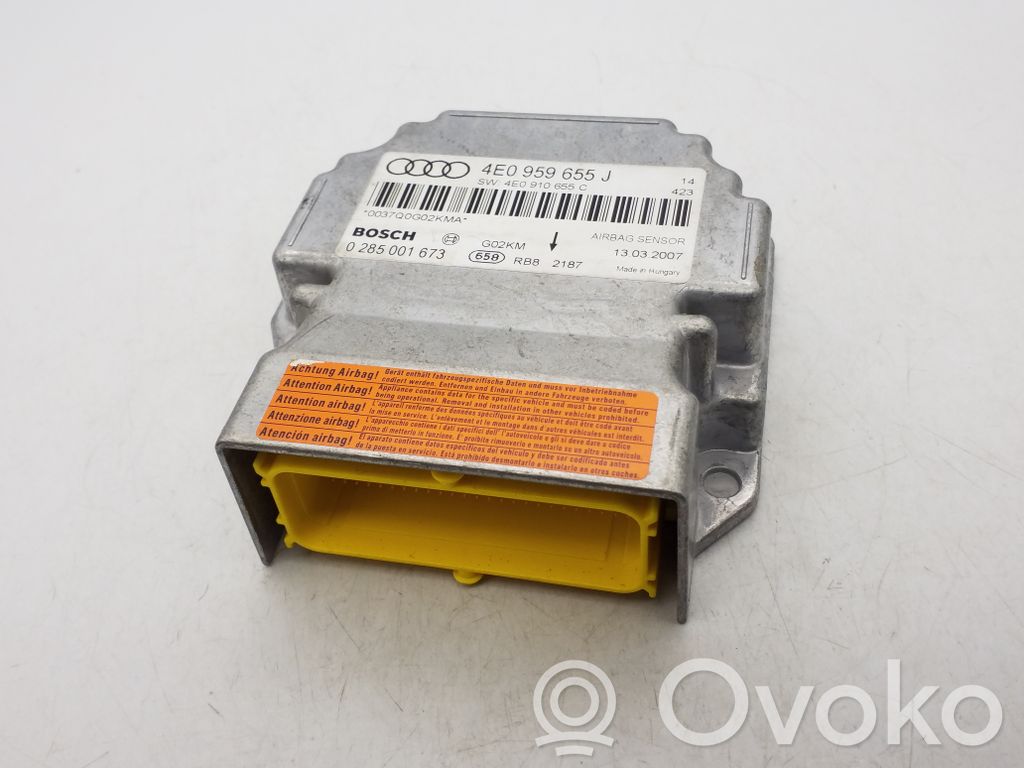 Audi A8 S8 D3 4E Airbag control unit/module 