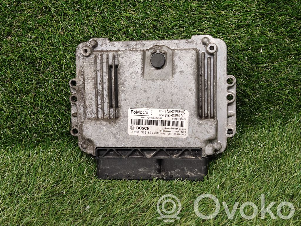 Engine control unit/module ECU   FM5A12A650ADB,BV6112B684BC,0261S12874