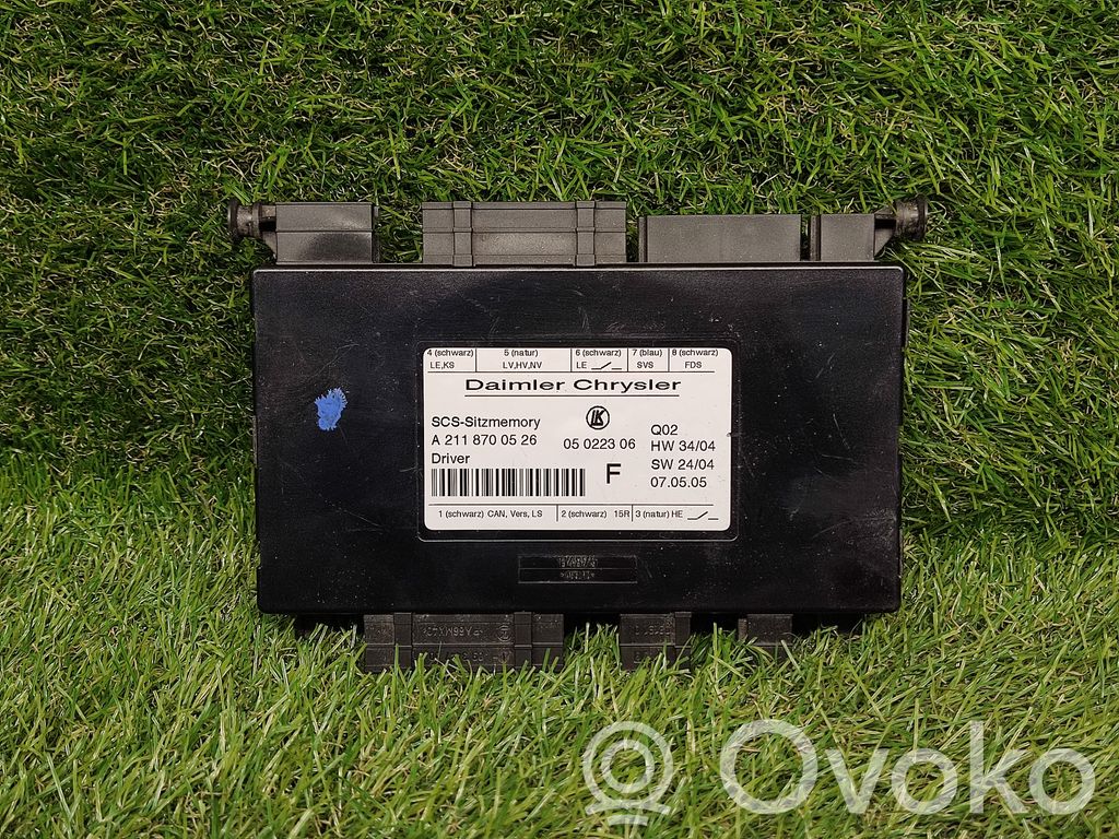 Module de commande de siège   A2118700526,05022306
