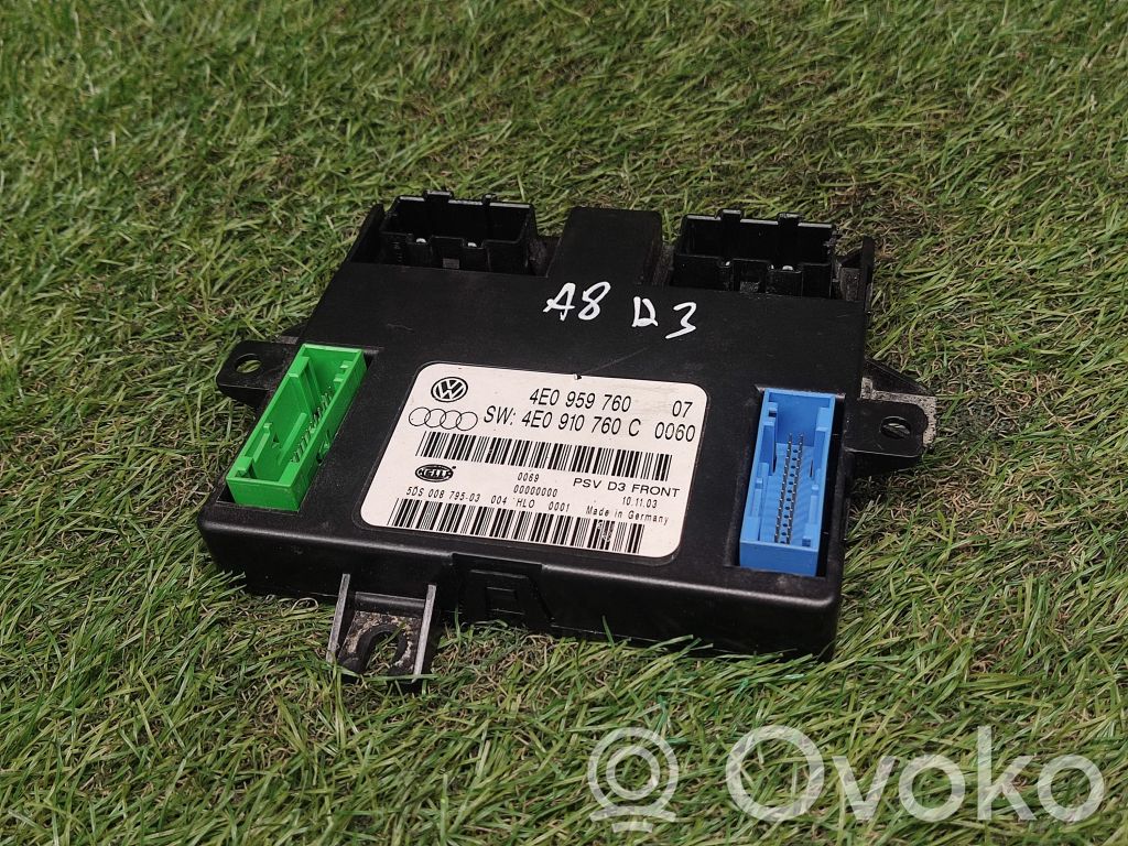 Module de commande de siège   4E0959760,4E0910760C