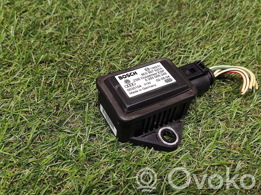 ESP acceleration yaw rate sensor   8E0907637A,0265005245,0030104