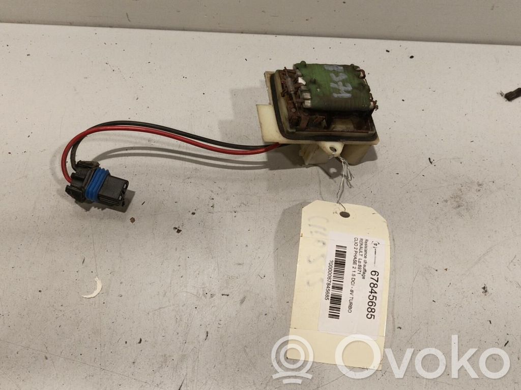 Renault Clio II Motor aerotermă/rezistor ventilator 