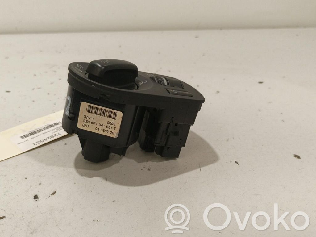 Audi A3 S3 A3 Sportback 8P Interruptor de luz 
