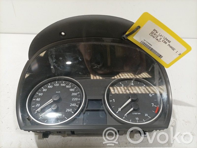 BMW 3 E90 E91 Speedometer (instrument cluster) 