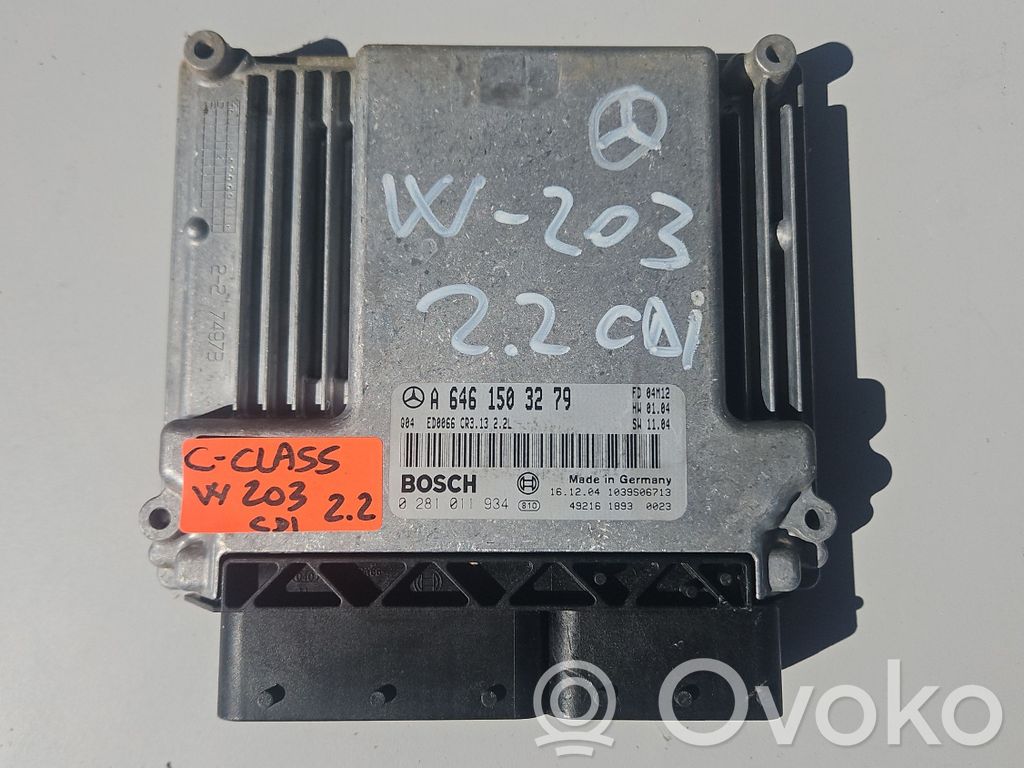 Mercedes-Benz C W203 Sterownik / Moduł ECU 