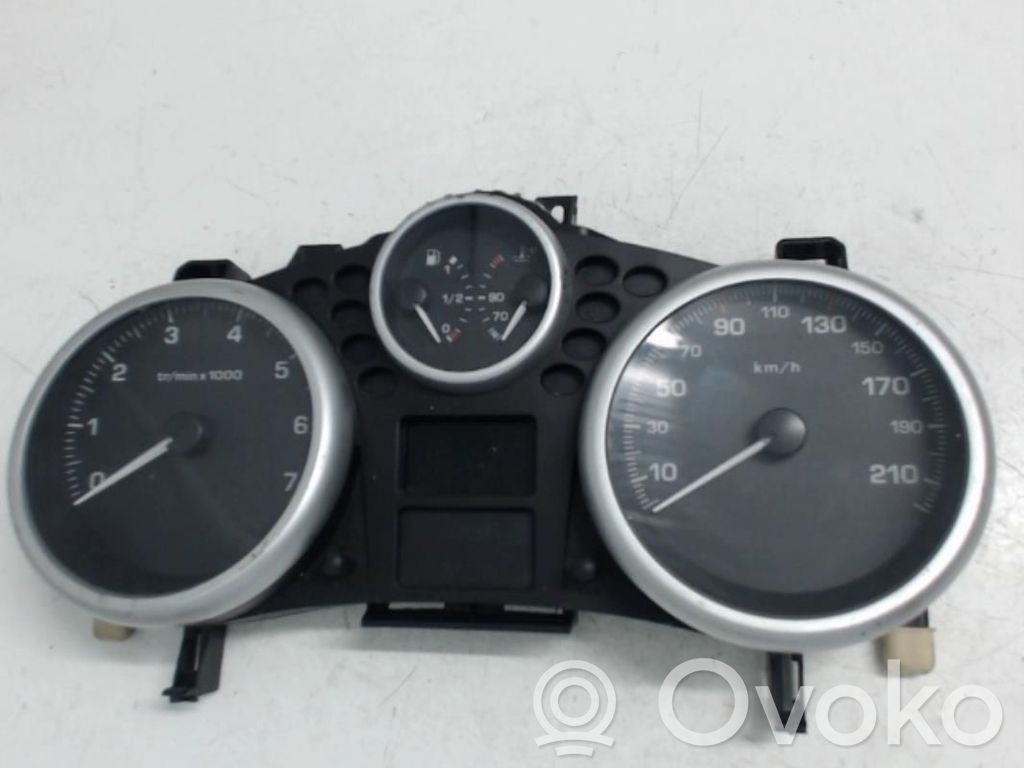 Peugeot 207 Geschwindigkeitsmesser Cockpit 