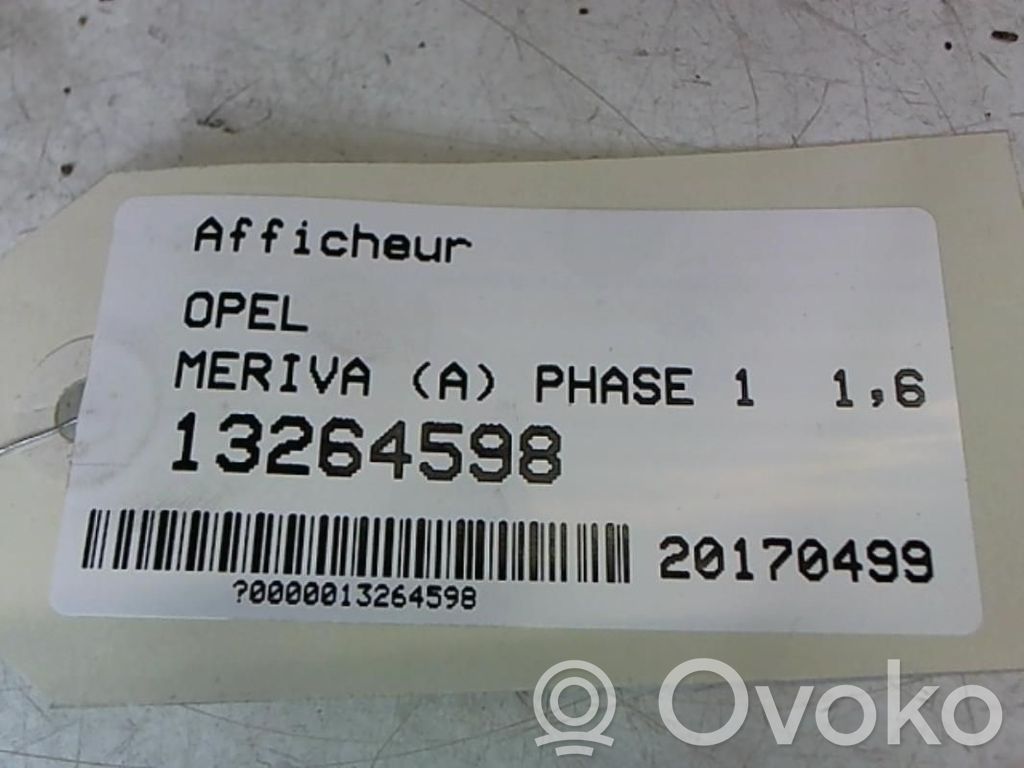 Opel Meriva A Screen/display/small screen 