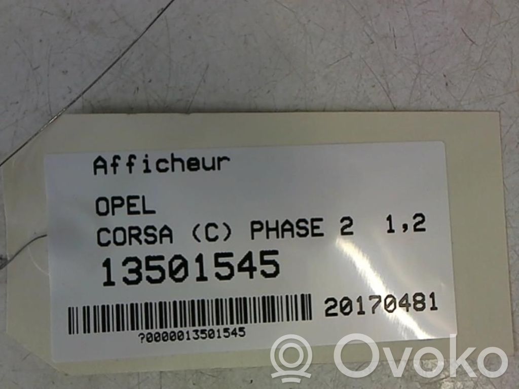 Opel Corsa C Screen/display/small screen 