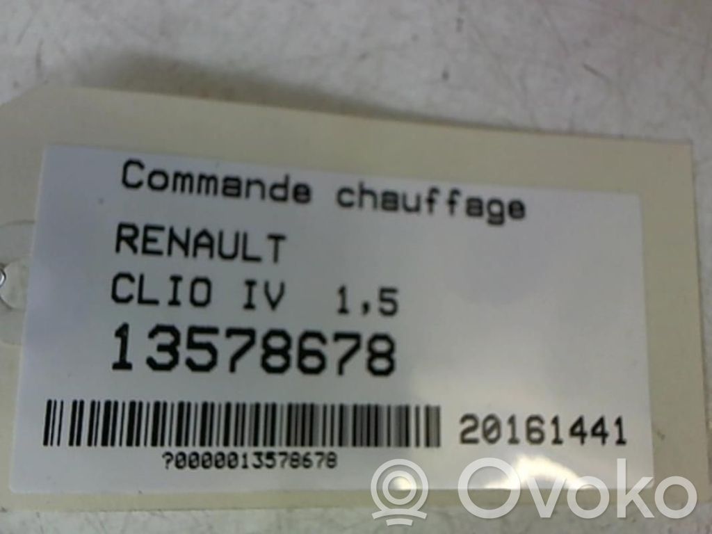 Renault Clio IV Climate control unit 
