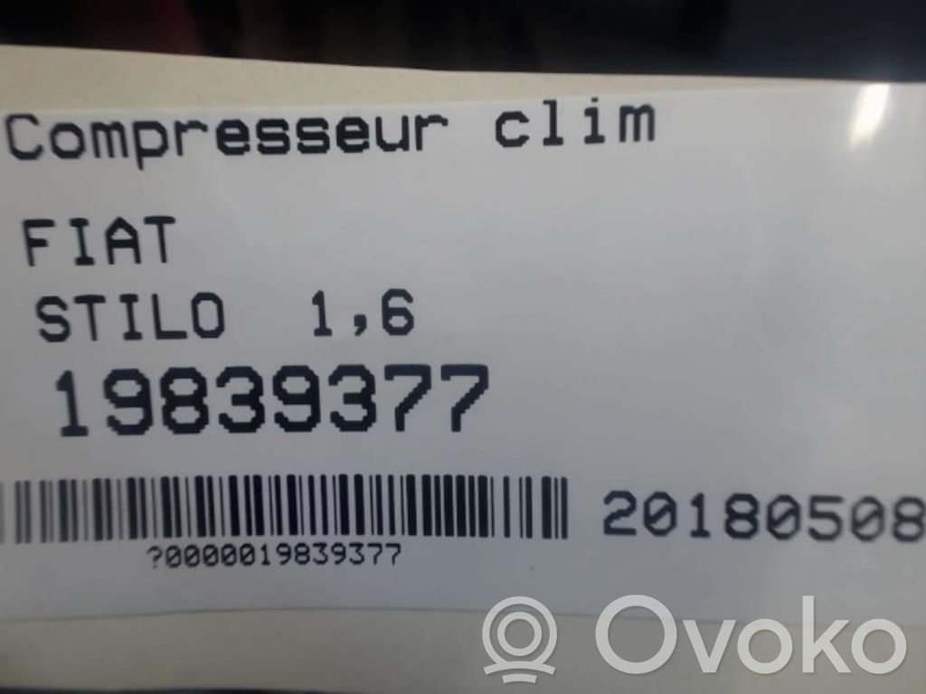 Fiat Stilo Kompresor / Sprężarka klimatyzacji A/C 