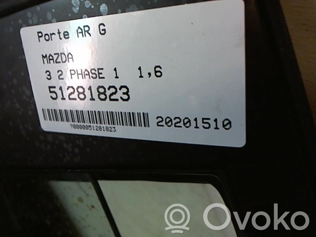 Mazda 3 II Galinės durys 
