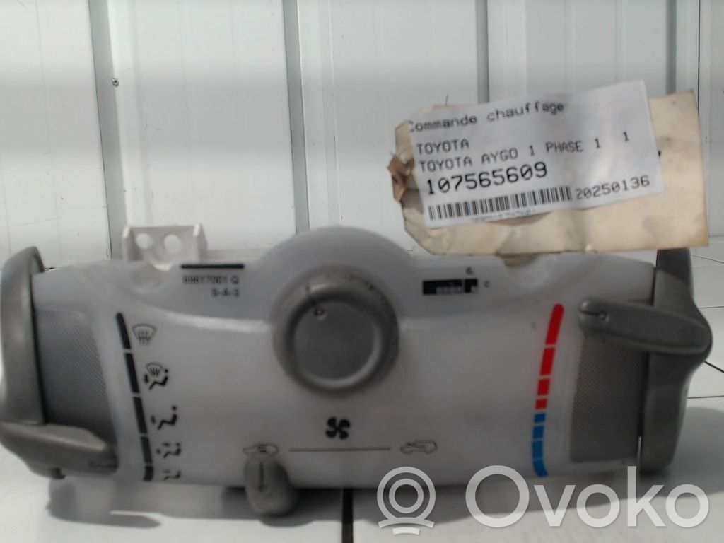Toyota Aygo AB10 Centralina del climatizzatore 