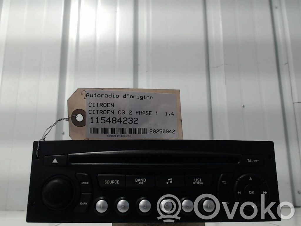 Citroen C3 Panel / Radioodtwarzacz CD/DVD/GPS 