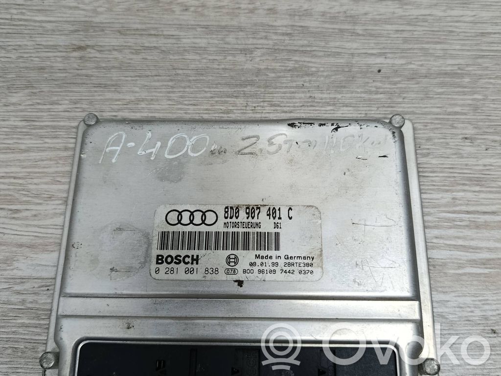 Audi A4 S4 B5 8D Sterownik / Moduł ECU 