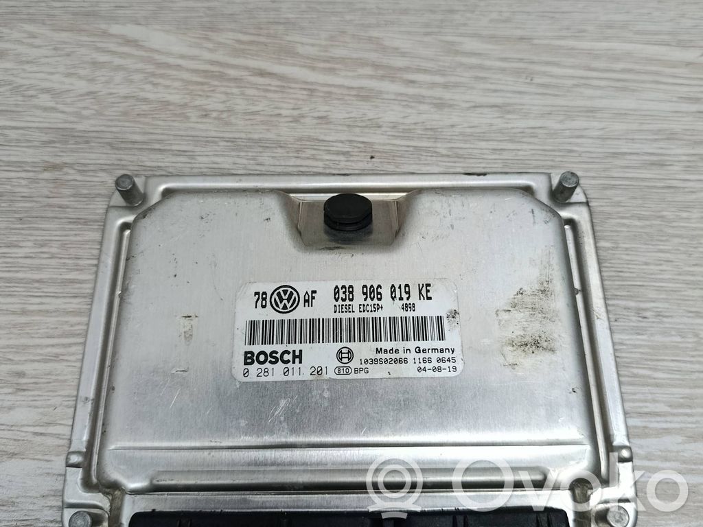 Engine control unit/module   038906019KE,1039S02066,0281011201