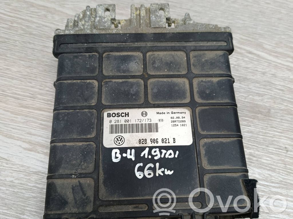 Engine control unit/module   028906021B,0281001172,28RTD289