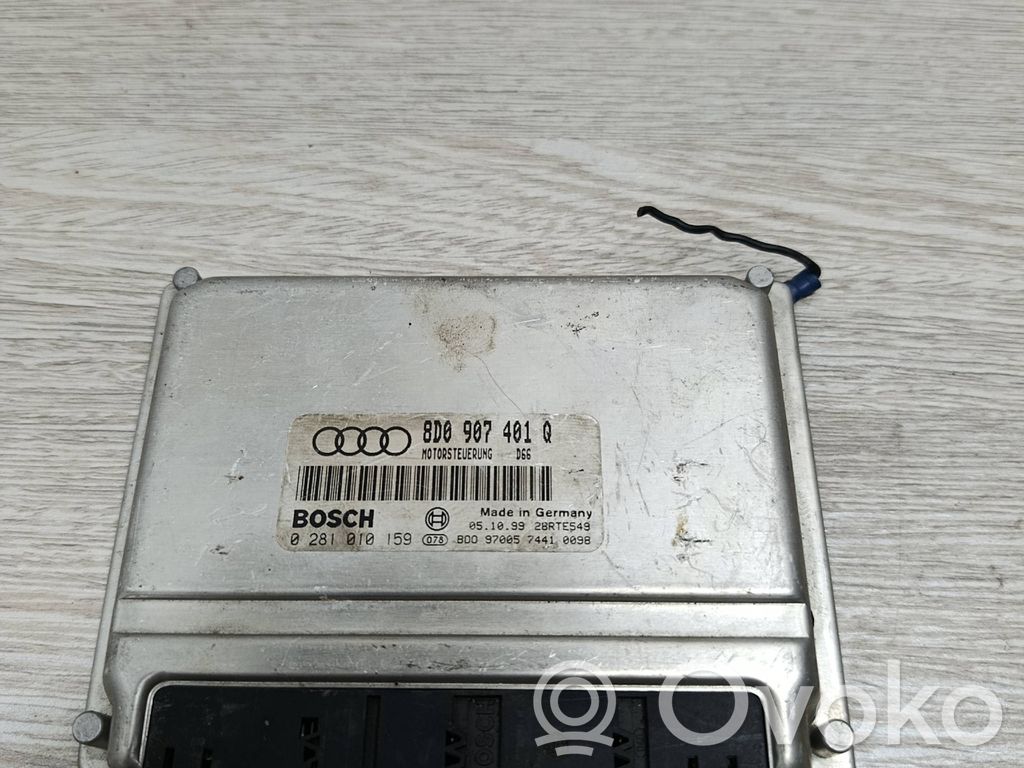 Engine control unit/module   8D0907401Q,28RTE549,0281010159