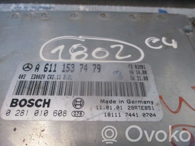 Engine control unit/module   A6111537479,0281010608