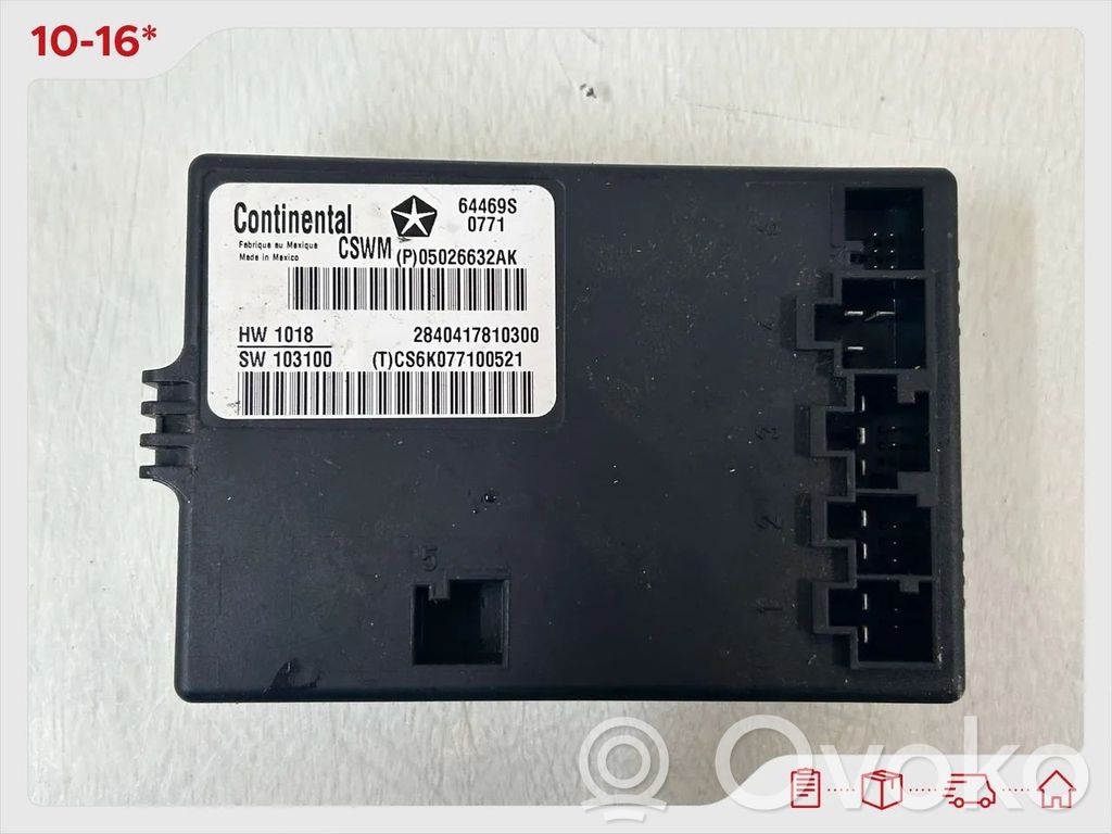 Module de commande de siège   P05026632AK