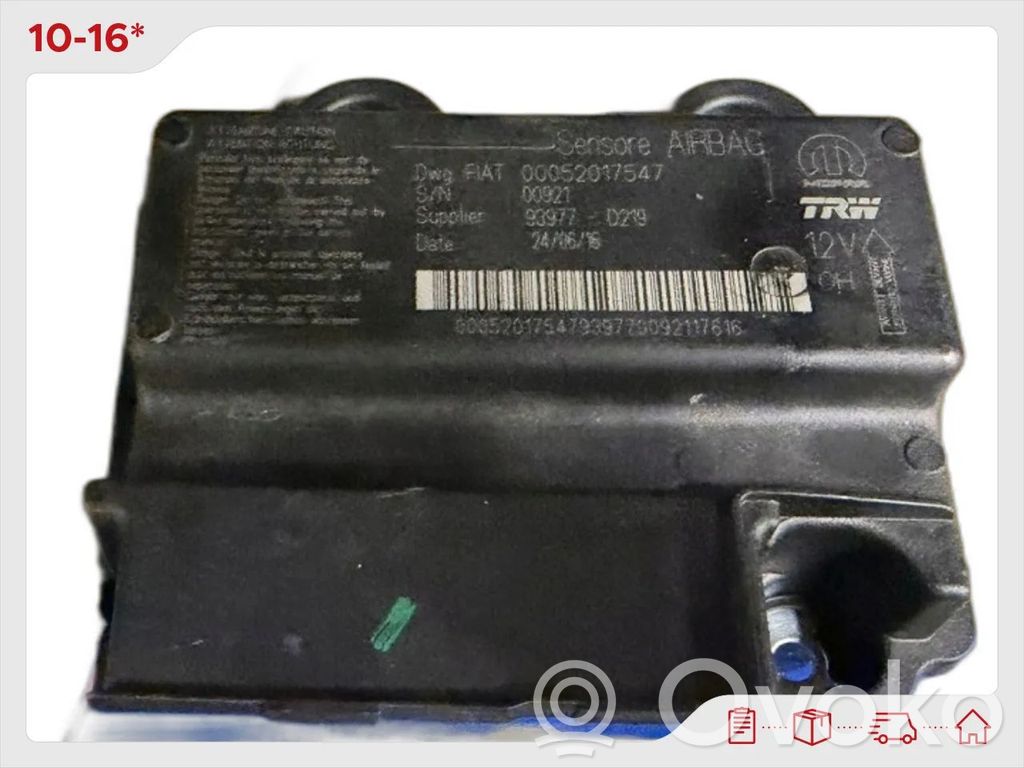 Fiat Tipo Airbag control unit/module 