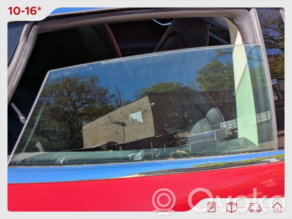 Tesla Model S aizmugurējo durvju stikls 