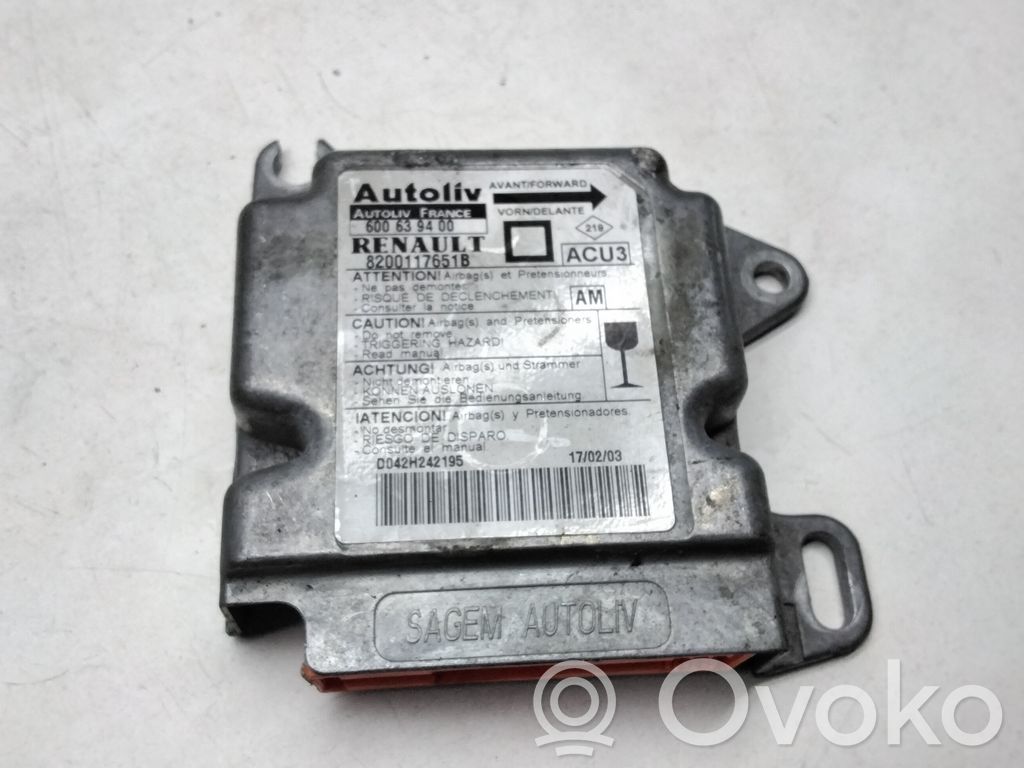 Renault Scenic I Airbag control unit/module 