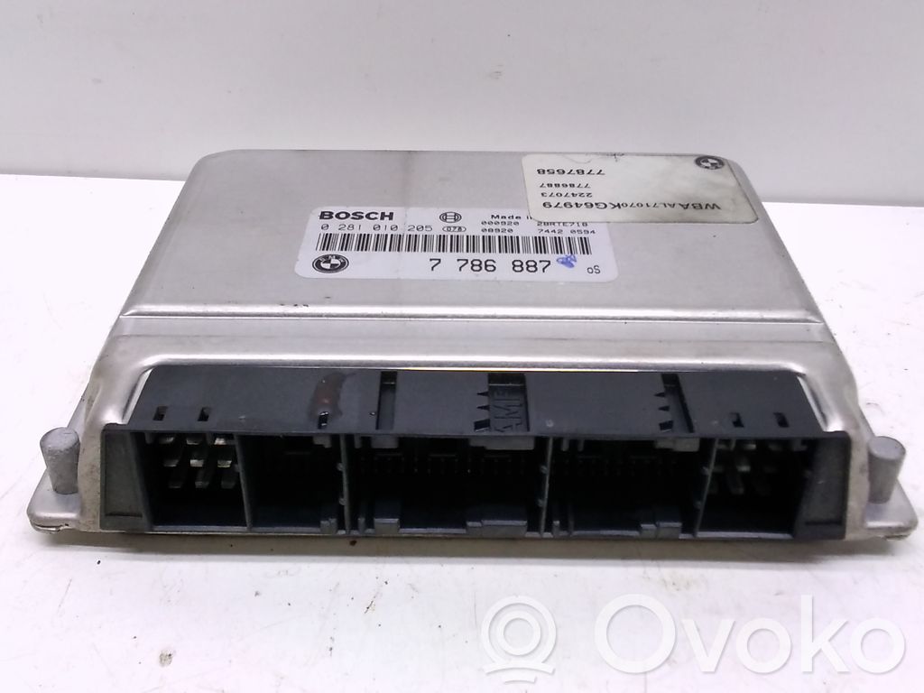 Engine control unit/module   7786887,0281010205,7787658