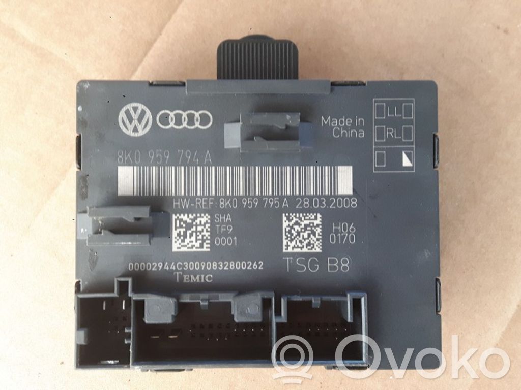 Audi A4 S4 B8 8K Comfort/convenience module 