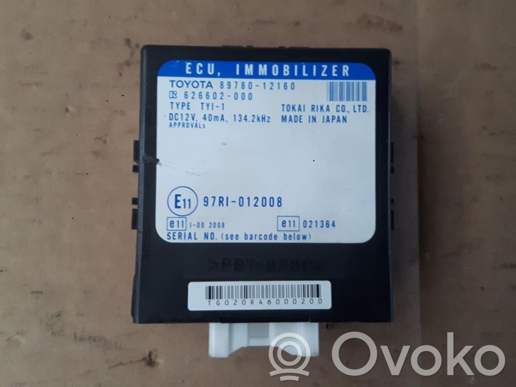Toyota Corolla E120 E130 Immobilizer control unit/module 