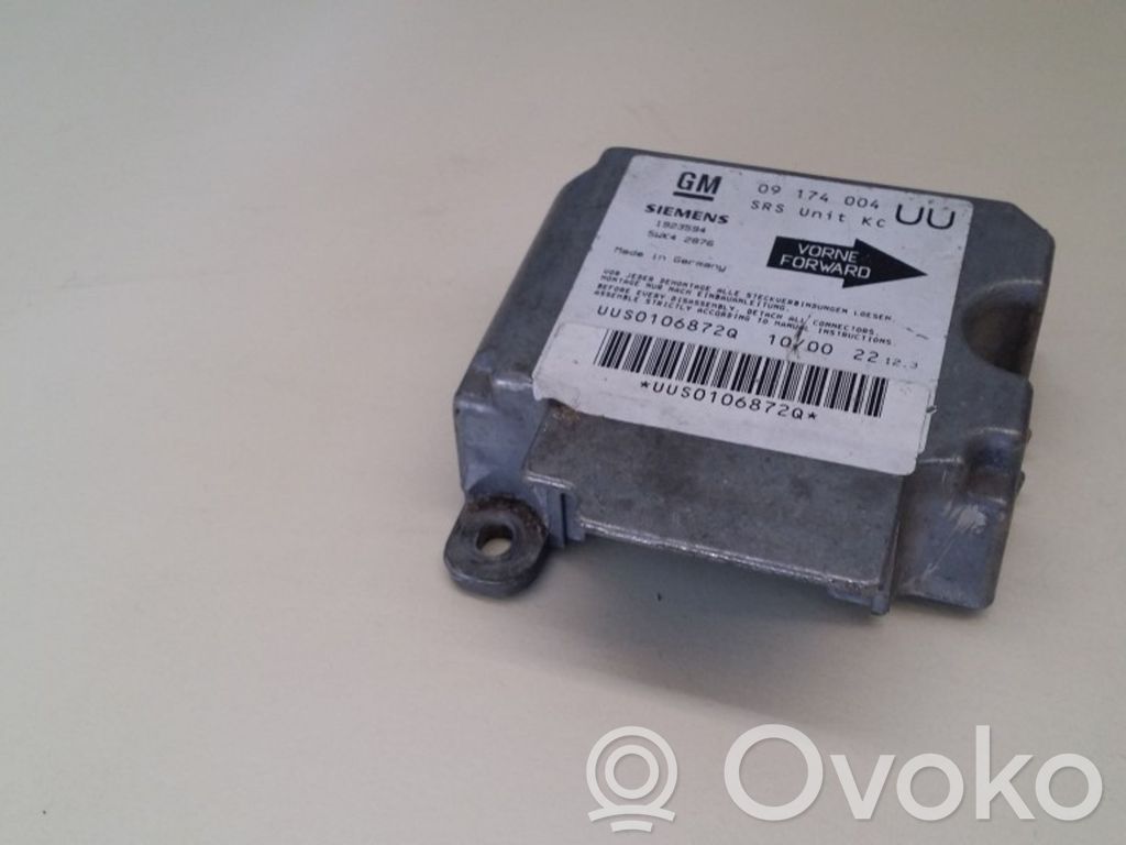 Opel Astra G Airbag control unit/module 