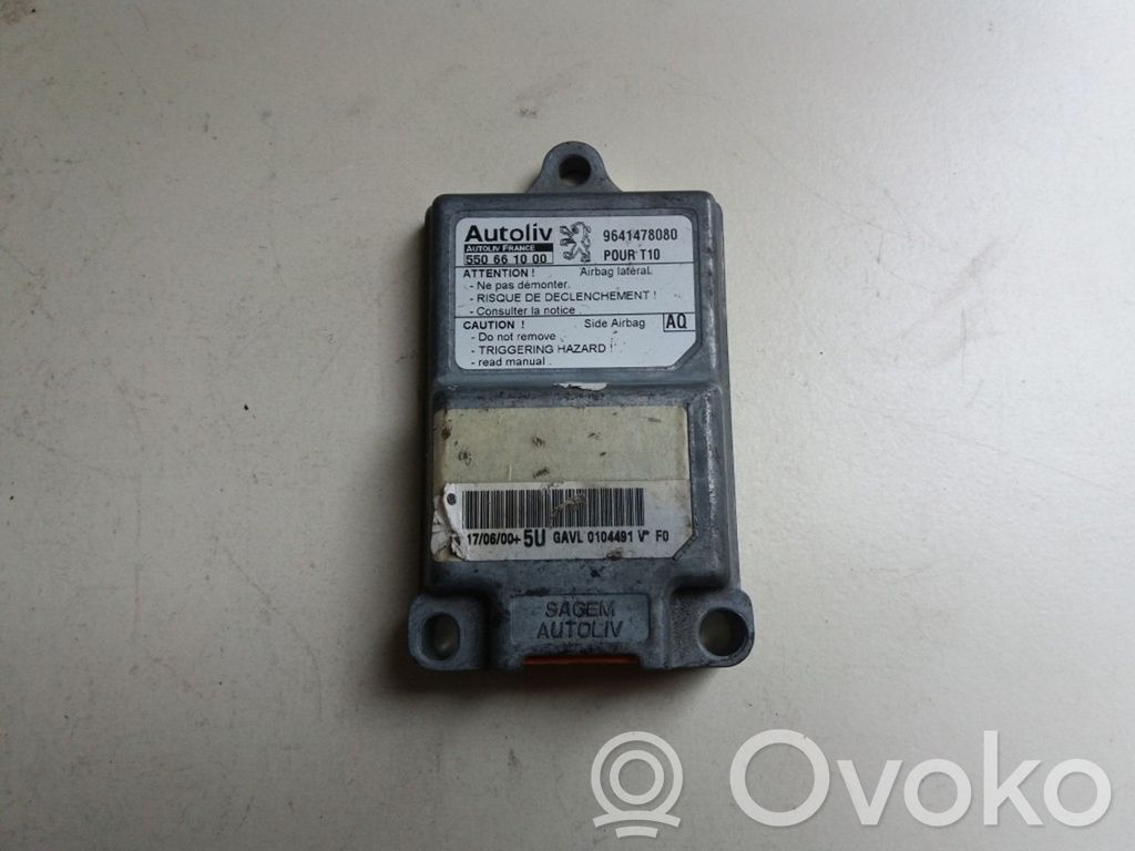 Peugeot 206 Unidad de control/módulo del Airbag 