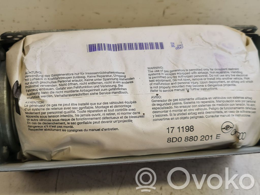 Audi A4 S4 B5 8D Matkustajan turvatyyny 
