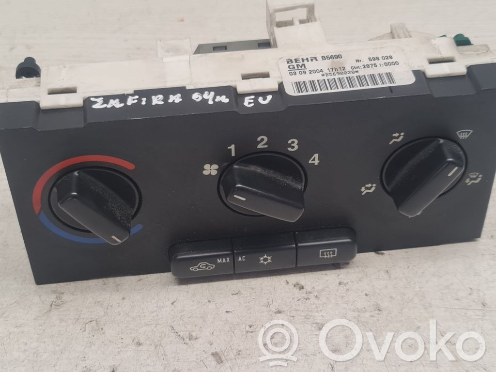 Opel Zafira A Climate control unit 