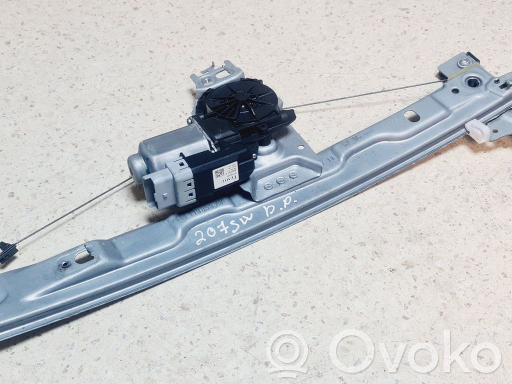 Peugeot 207 Front door window regulator with motor 