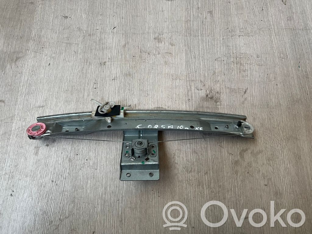 Opel Corsa D Regulador manual de la ventanilla trasera 