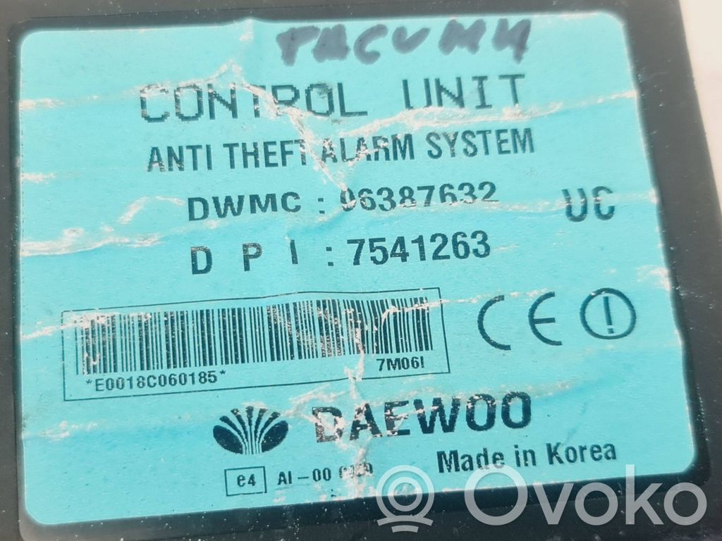 Chevrolet Tacuma Alarm control unit/module 