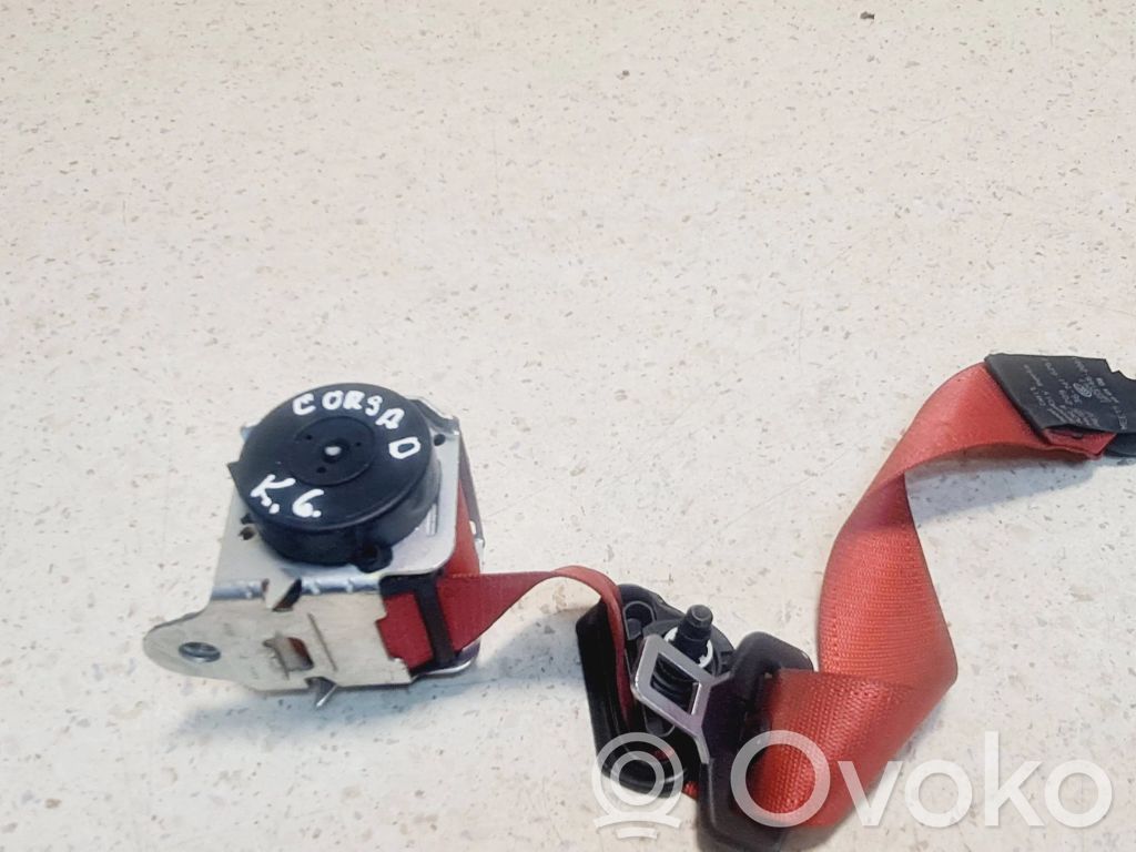 Opel Corsa D Cinturón trasero 